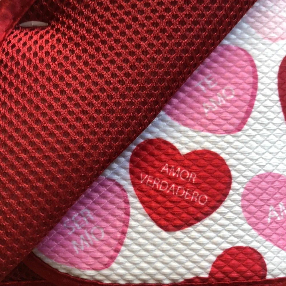 Cuisinart Red and Pink Conversation Heart Valentine Dish Drying Mats